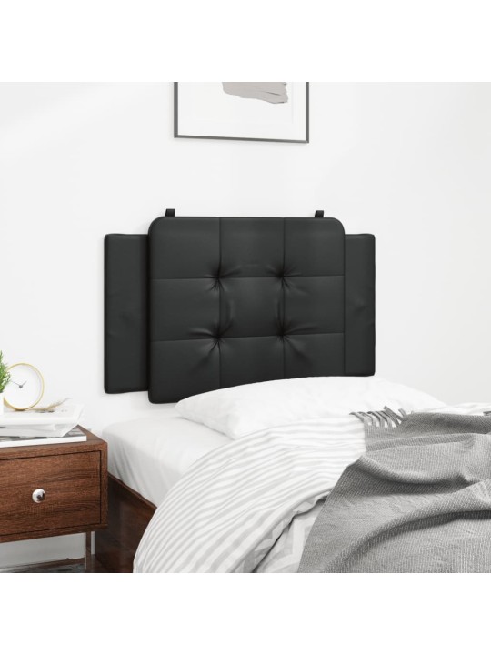 Polštář na čelo postele černý 80 cm umělá kůže