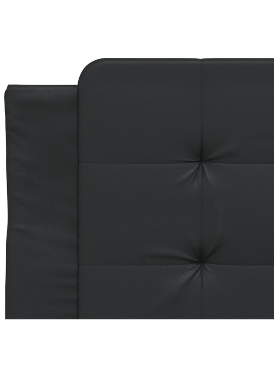 Polštář na čelo postele černý 80 cm umělá kůže