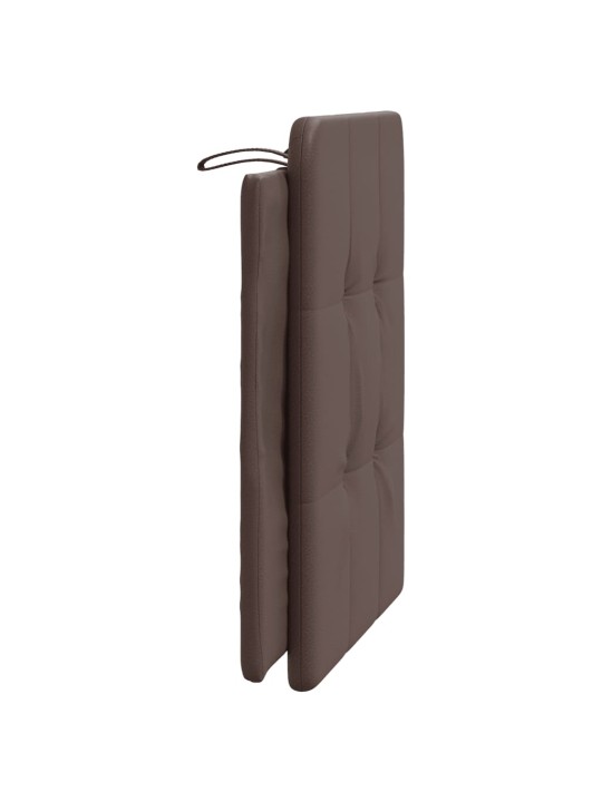 Polštář na čelo postele hnědý 80 cm umělá kůže