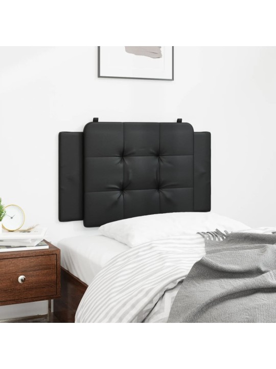 Polštář na čelo postele černý 90 cm umělá kůže
