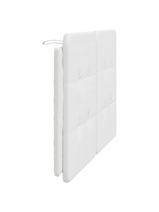 Polštář na čelo postele bílý 120 cm umělá kůže