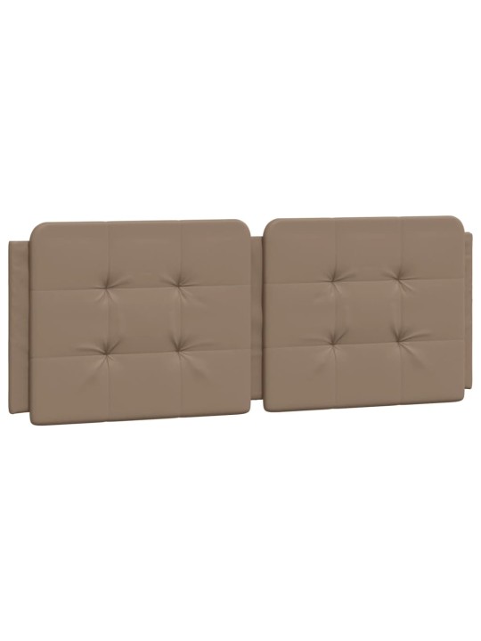 Polštář na čelo postele cappuccino 120 cm umělá kůže