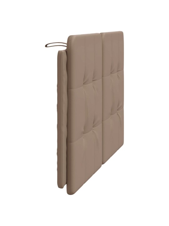Polštář na čelo postele cappuccino 120 cm umělá kůže
