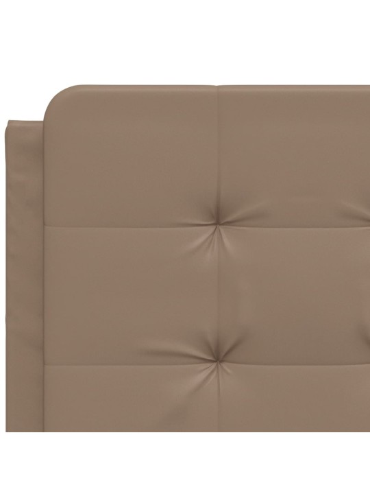 Polštář na čelo postele cappuccino 120 cm umělá kůže