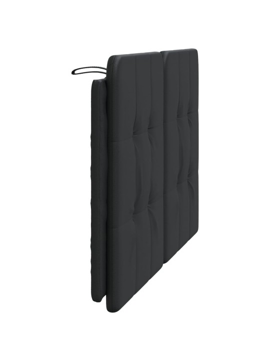 Polštář na čelo postele černý 140 cm umělá kůže