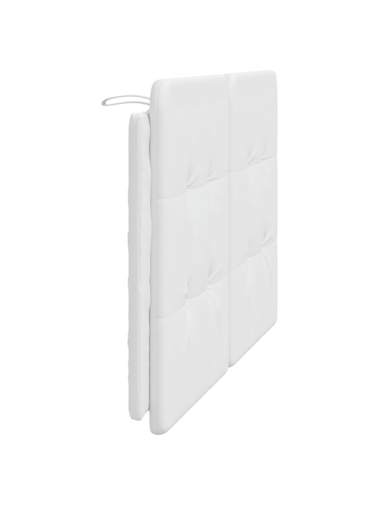 Polštář na čelo postele bílý 140 cm umělá kůže