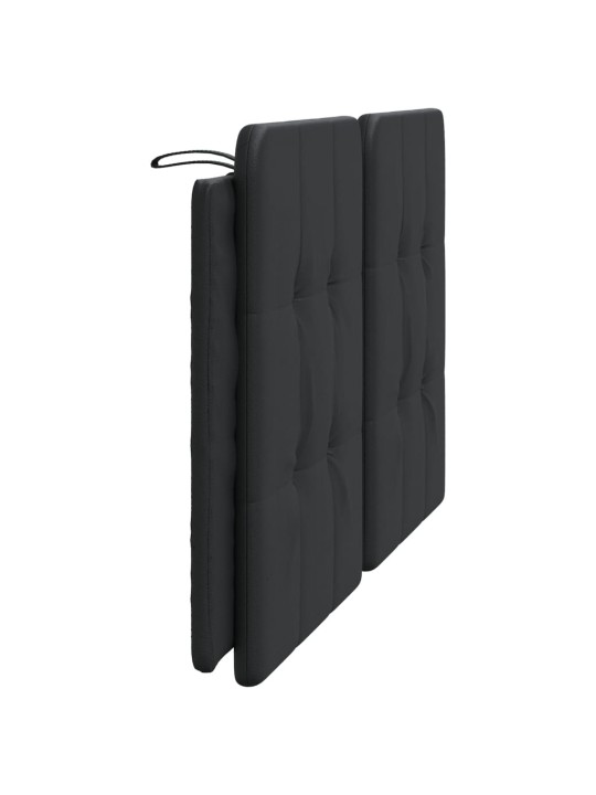 Polštář na čelo postele černý 160 cm umělá kůže