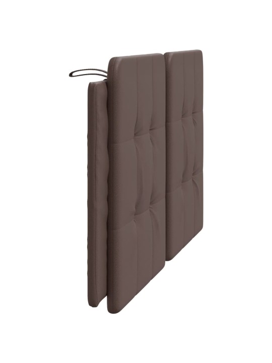 Polštář na čelo postele hnědý 160 cm umělá kůže