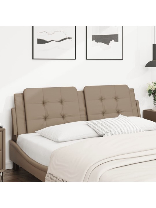 Polštář na čelo postele cappuccino 160 cm umělá kůže