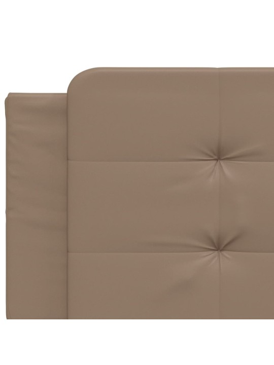 Polštář na čelo postele cappuccino 200 cm umělá kůže