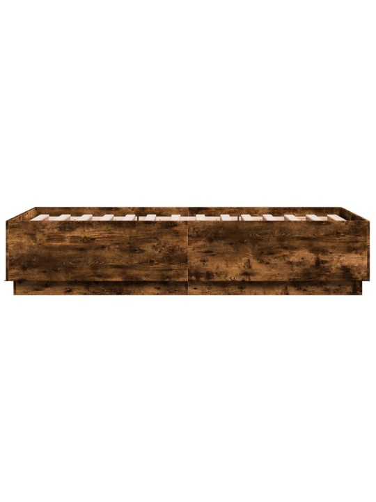Rám postele s LED osvětlením kouřový dub 90 x 190 cm kompozit