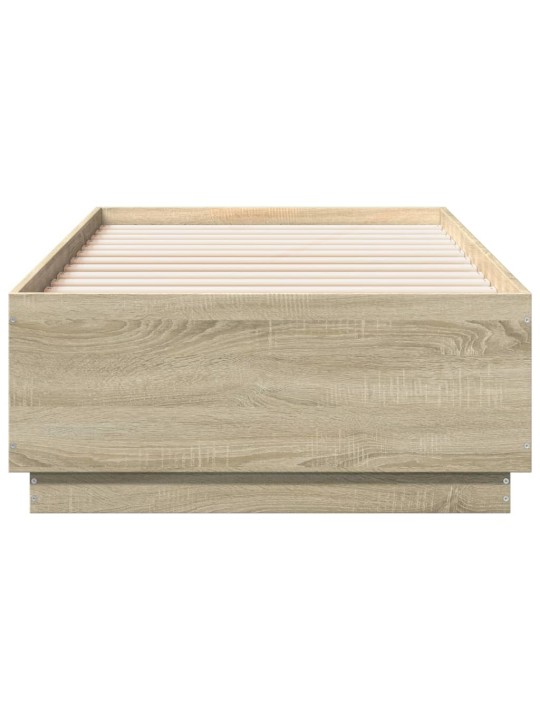 Rám postele dub sonoma 75 x 190 cm kompozitní dřevo