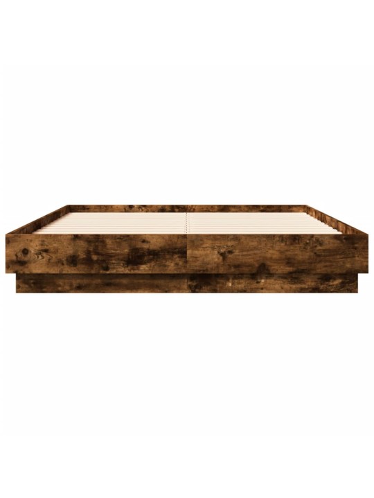 Rám postele s led osvětlením kouřový dub 120 x 190 cm