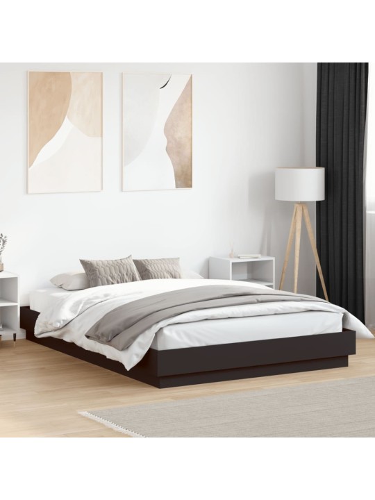 Rám postele černý 150 x 200 cm kompozitní dřevo