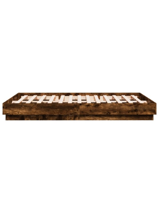 Rám postele kouřový dub 150 x 200 cm kompozitní dřevo