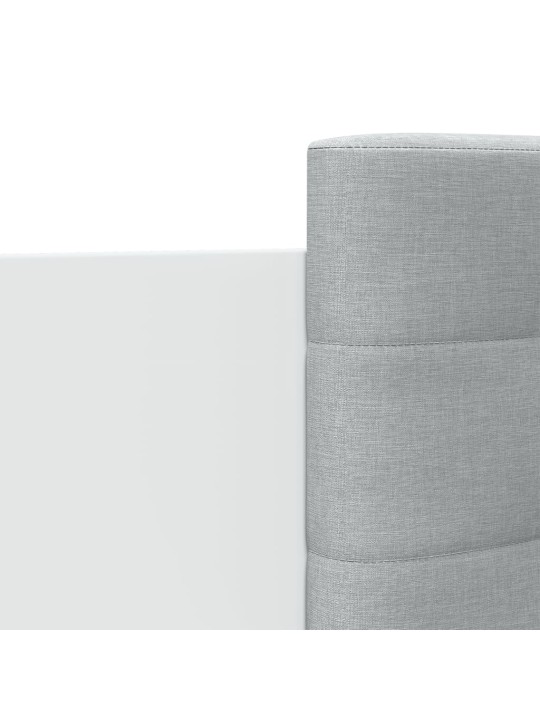 Rám postele s čelem bílý 100 x 200 cm kompozitní dřevo