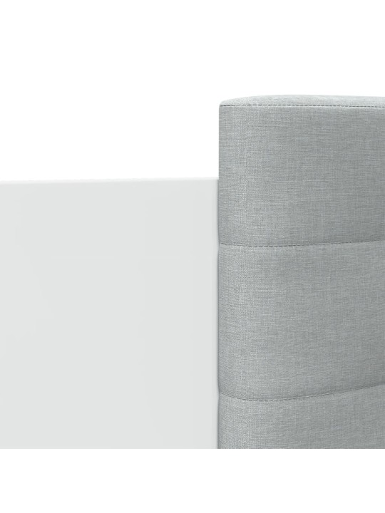 Rám postele s čelem bílý 90 x 200 cm kompozitní dřevo