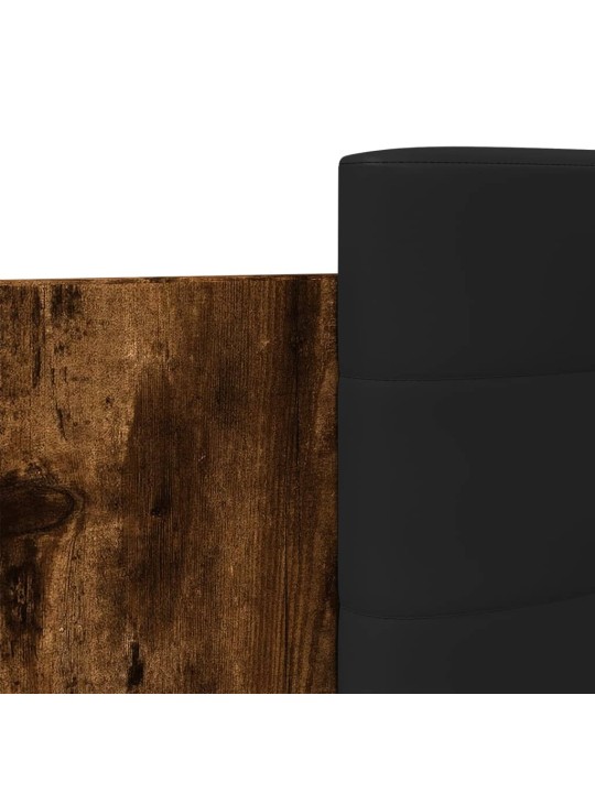 Rám postele s čelem kouřový dub 75 x 190 cm kompozitní dřevo