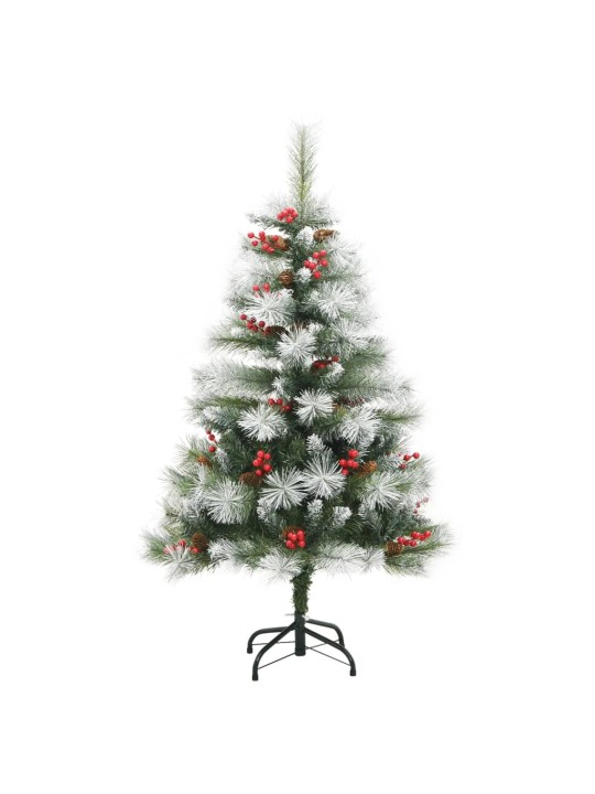Umělý sklápěcí vánoční stromek se 150 LED a koulemi 150 cm