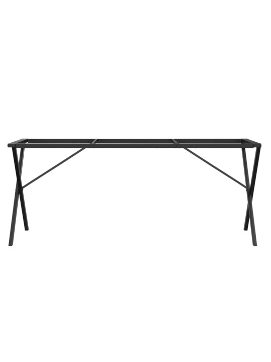 Nohy k jídelnímu stolu X rám 180 x 80 x 73 cm ocel