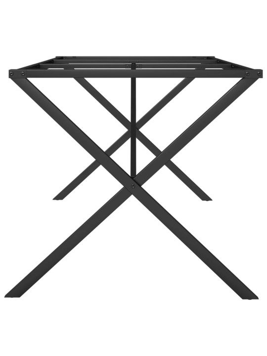 Nohy k jídelnímu stolu X rám 180 x 80 x 73 cm ocel