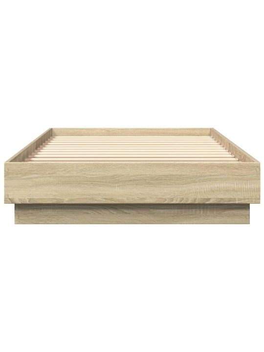 Rám postele s LED osvětlením dub sonoma 100 x 200 cm