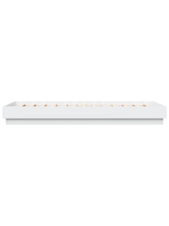 Rám postele s LED osvětlením bílý 90 x 200 cm