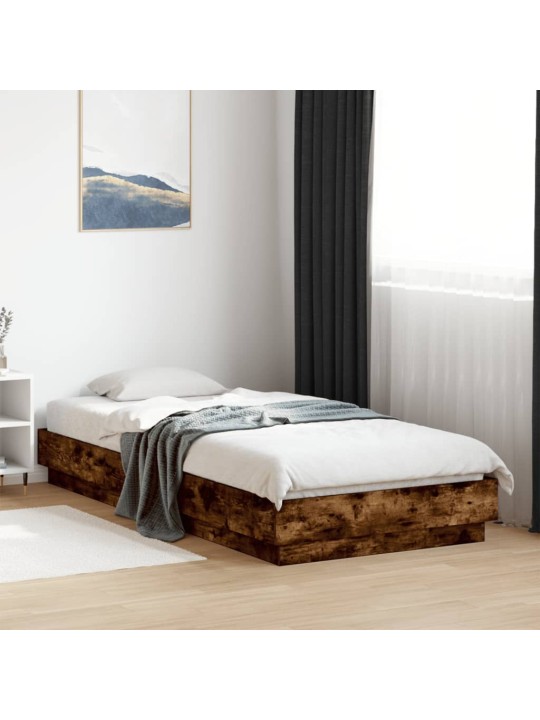 Rám postele s led osvětlením kouřový dub 90 x 200 cm