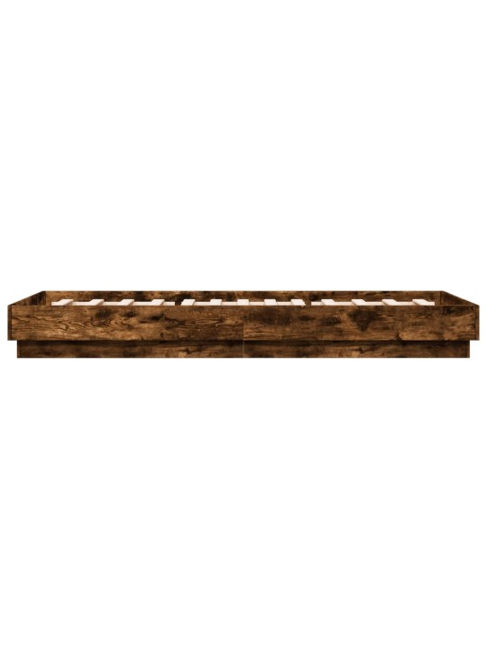 Rám postele s led osvětlením kouřový dub 90 x 200 cm