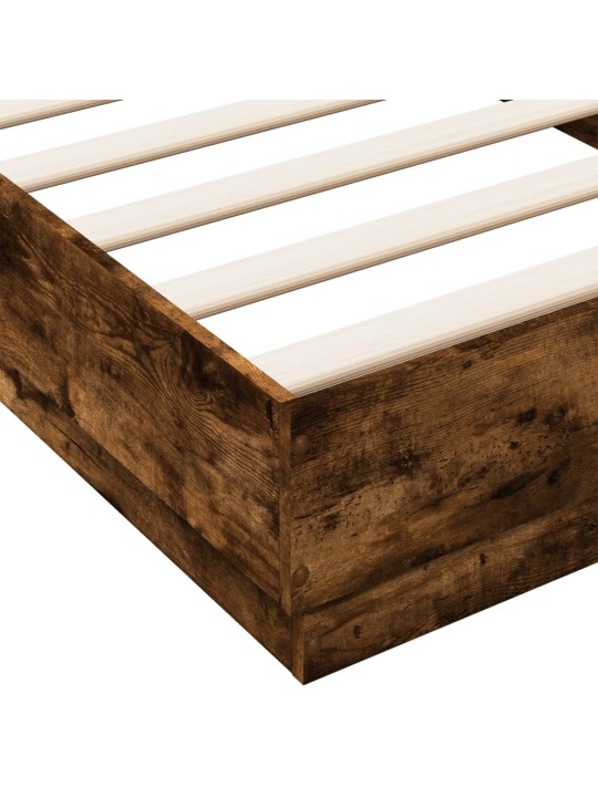 Rám postele s led osvětlením kouřový dub 90 x 200 cm