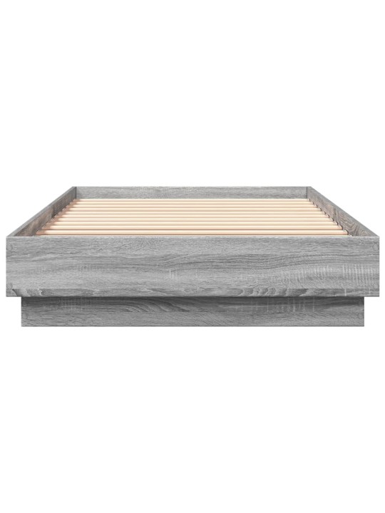 Rám postele s LED osvětlením šedý sonoma 90 x 200 cm