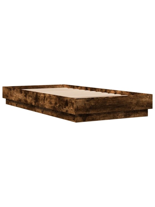 Rám postele s LED osvětlením kouřový dub 90 x 190 cm