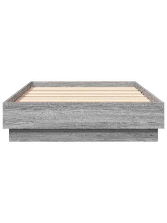 Rám postele s LED osvětlením šedý sonoma 90 x 190 cm