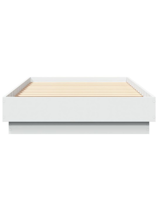 Rám postele s LED osvětlením bílý 75 x 190 cm