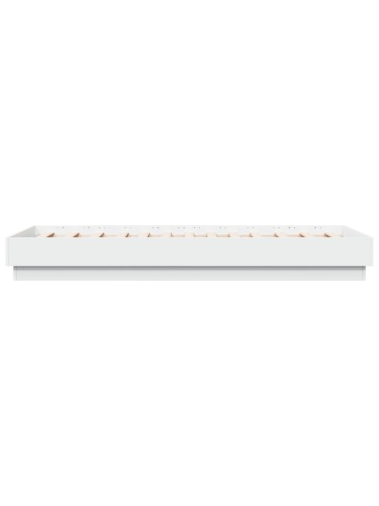 Rám postele s LED osvětlením bílý 75 x 190 cm