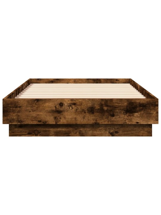 Rám postele s LED osvětlením kouřový dub 75 x 190 cm