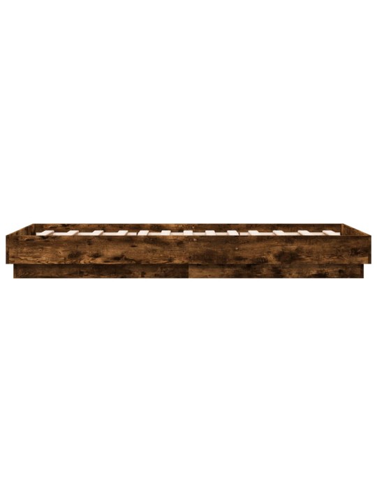 Rám postele s LED osvětlením kouřový dub 75 x 190 cm