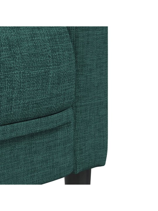 3dílná sedací souprava tmavě zelená textil