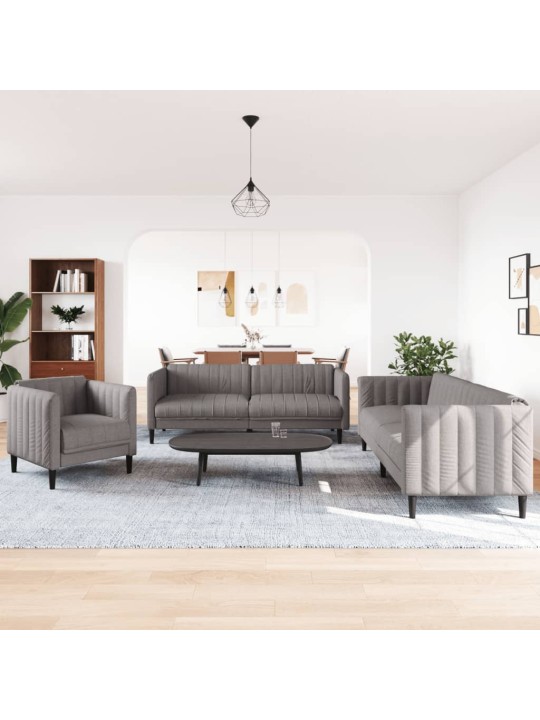 3dílná sedací souprava taupe textil