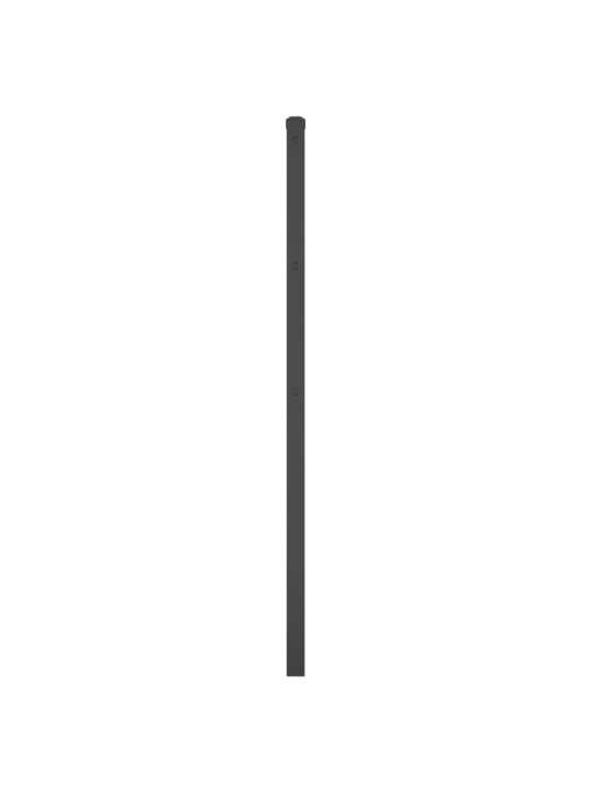 Kovové čelo postele černé 90 cm