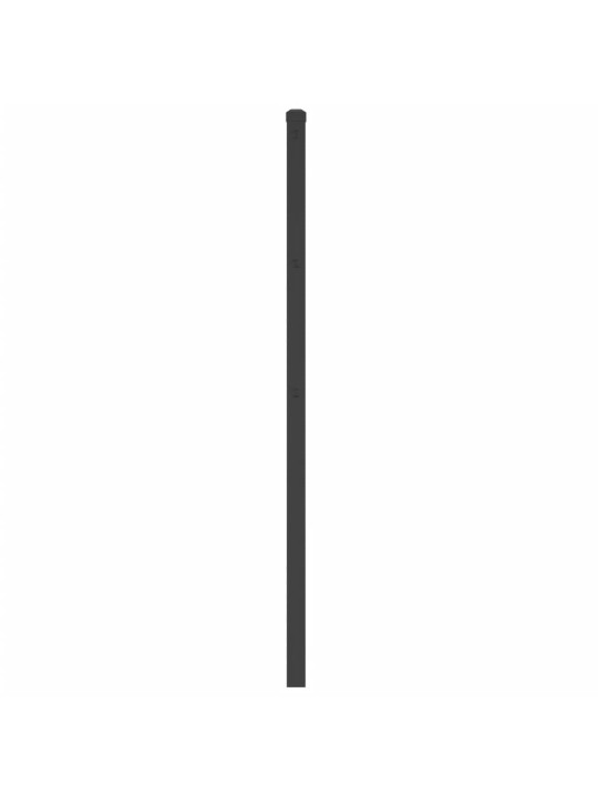 Kovové čelo postele černé 107 cm