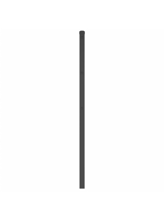 Kovové čelo postele černé 120 cm