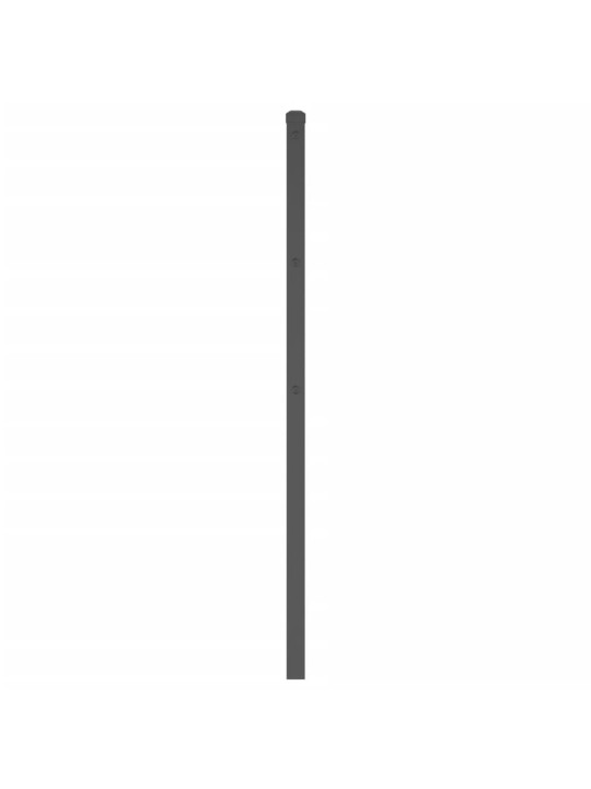 Kovové čelo postele černé 200 cm