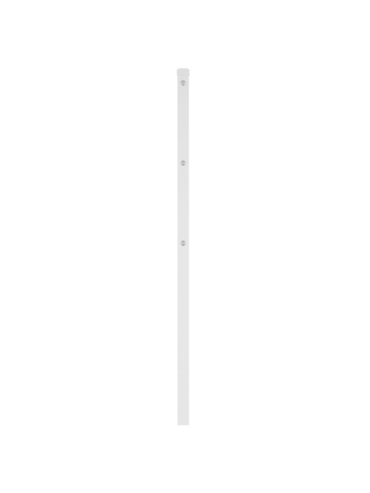 Kovové čelo postele bílé 75 cm