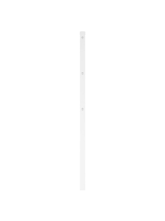 Kovové čelo postele bílé 120 cm