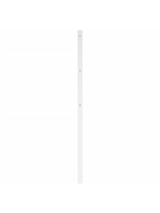 Kovové čelo postele bílé 135 cm