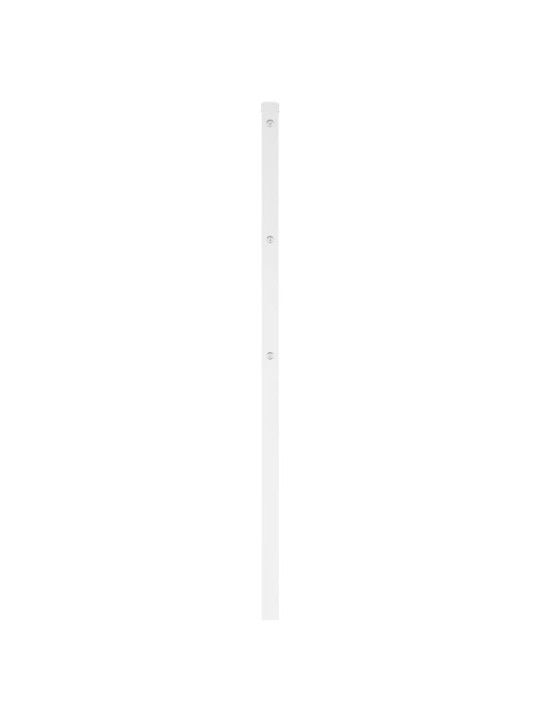 Kovové čelo postele bílé 140 cm