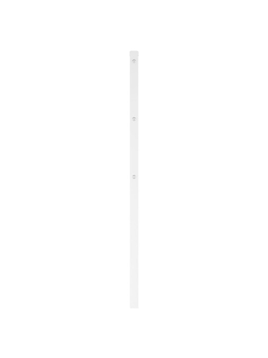 Kovové čelo postele bílé 160 cm