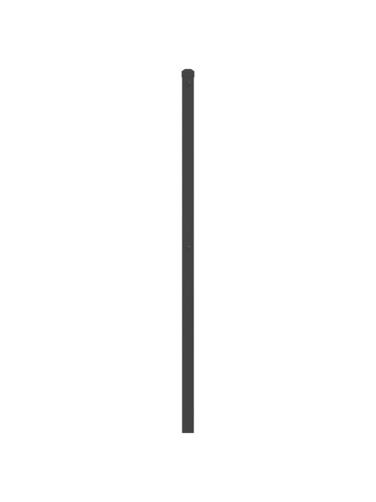 Kovové čelo postele černé 80 cm