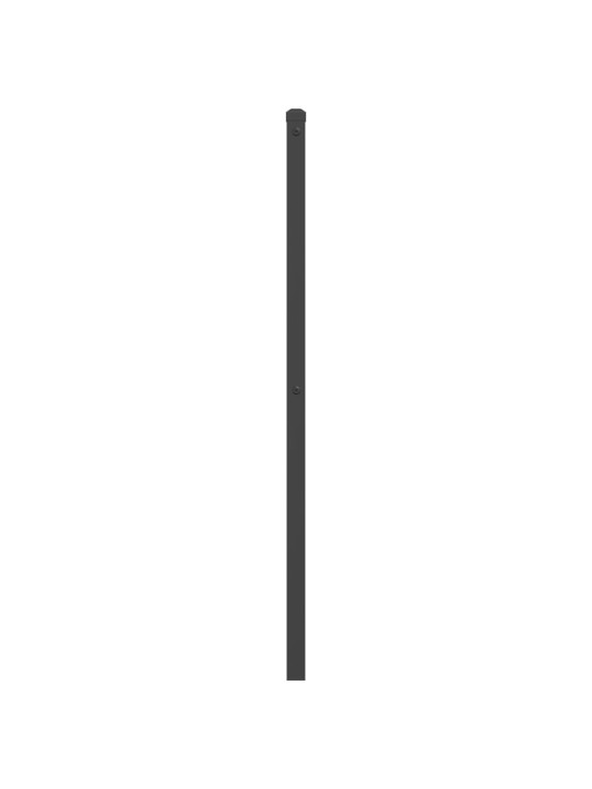 Kovové čelo postele černé 107 cm